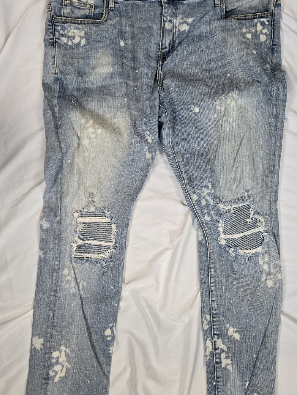 Embelish Light Wash Denim Jeans TK